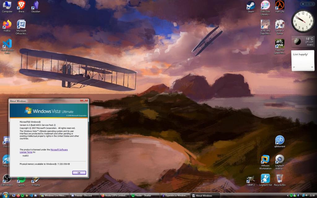 É possível usar o Windows Vista em 2025? – Experiência